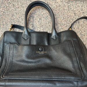 Black Mark Jacobs satchel with Crossbody strap
